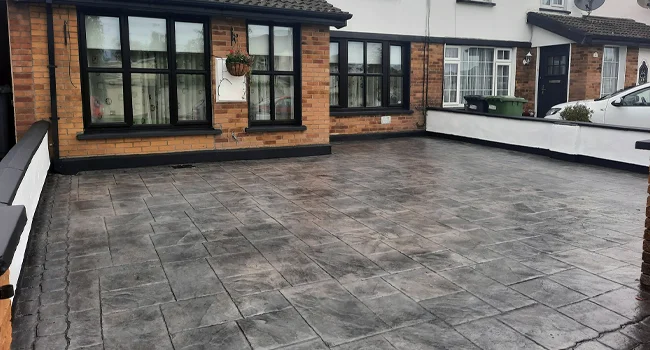 Imprinted Concrete Driveway in Malahide by Concrete Driveways Dublin
