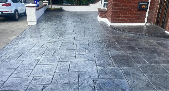 Stamped Concrete Driveway in Lucan by Concrete Driveways Dublin