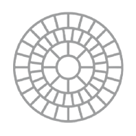 Imprinted concrete pattern Cobble Circle pattern by Procrete Driveways Dublin